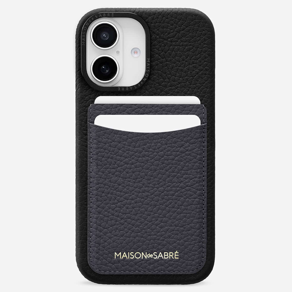 The Card Phone Case iPhone 16 - Graphite Caviar