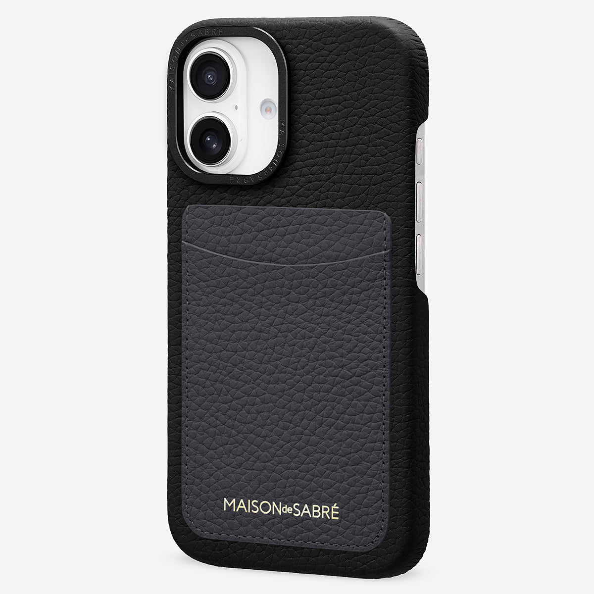 The Card Phone Case iPhone 16 - Graphite Caviar