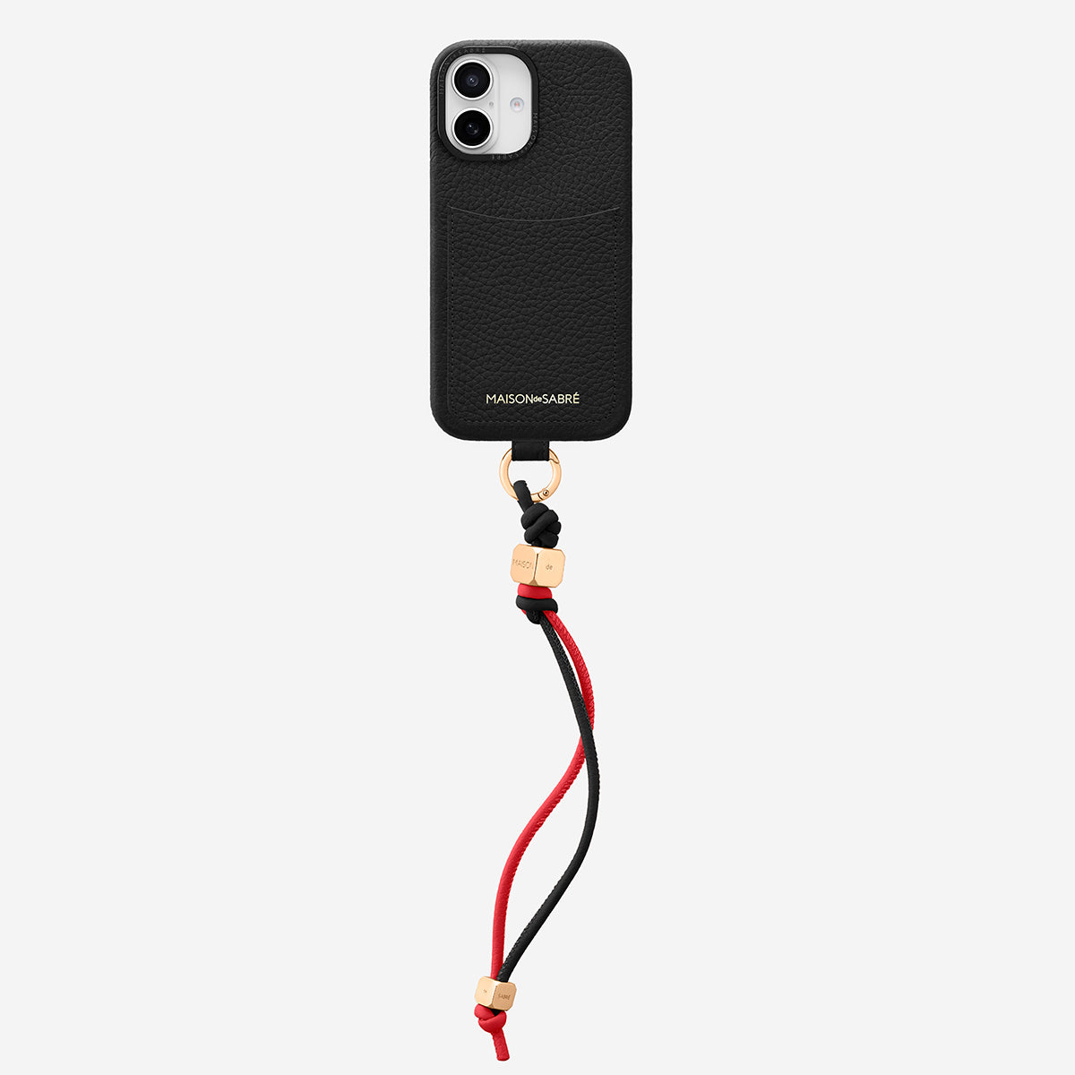 The Wristlet Phone Case iPhone 16 - Black Caviar