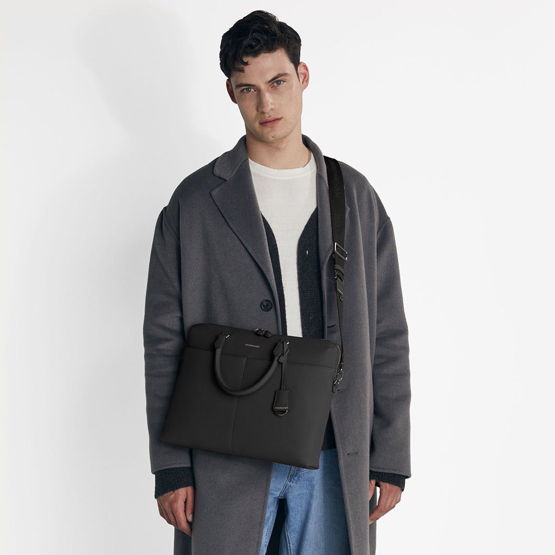 ラップトップバッグ Laptop Bag ブラックキャビア | MAISON de SABRÉ
