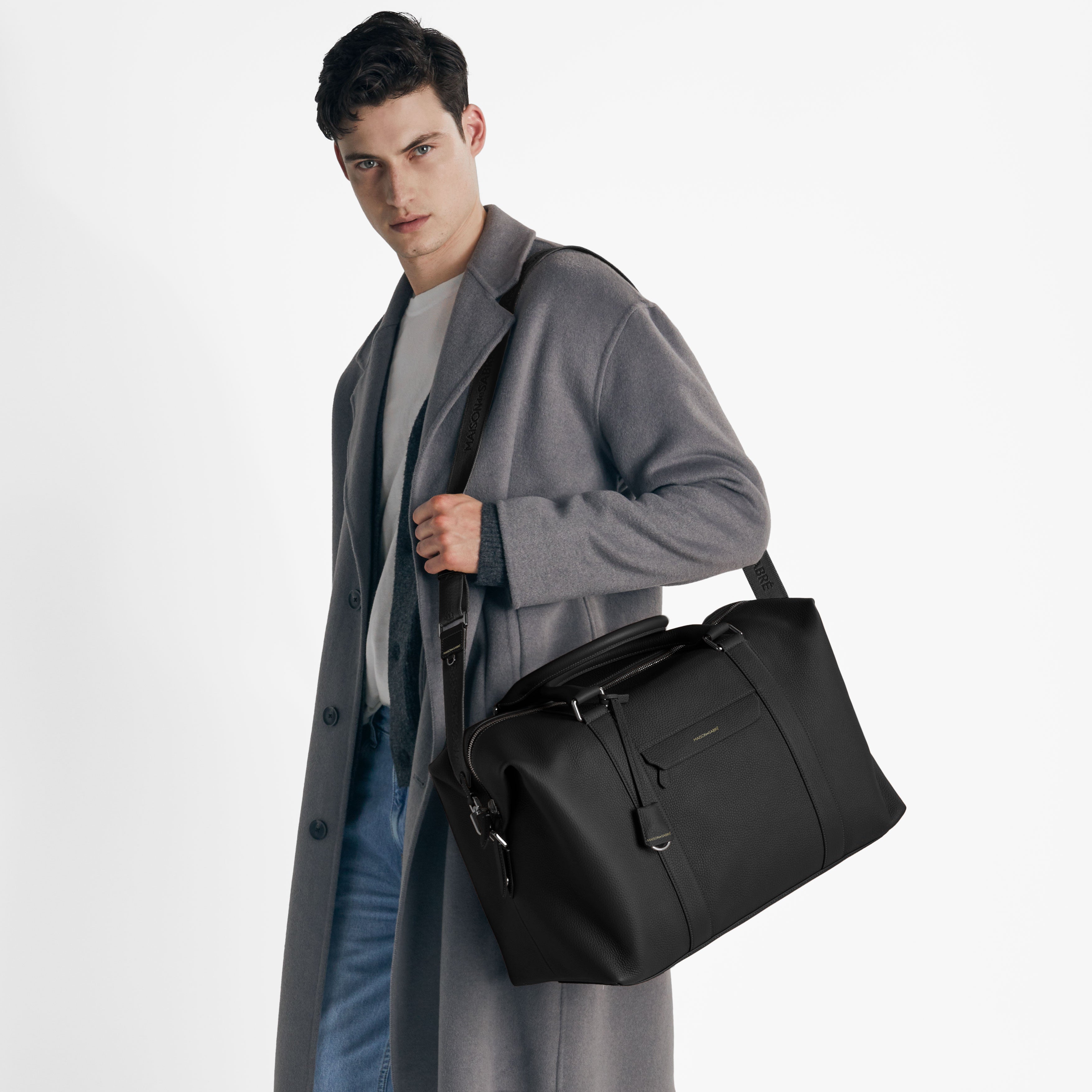 ボストンバッグ Duffle Bag ブラックキャビア | MAISON de SABRÉ