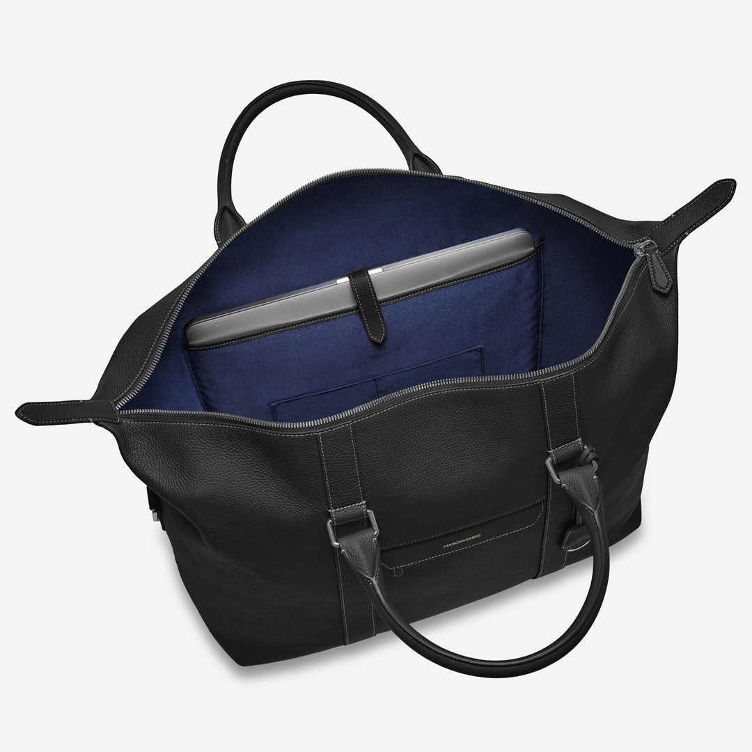ボストンバッグ Duffle Bag ブラックキャビア | MAISON de SABRÉ