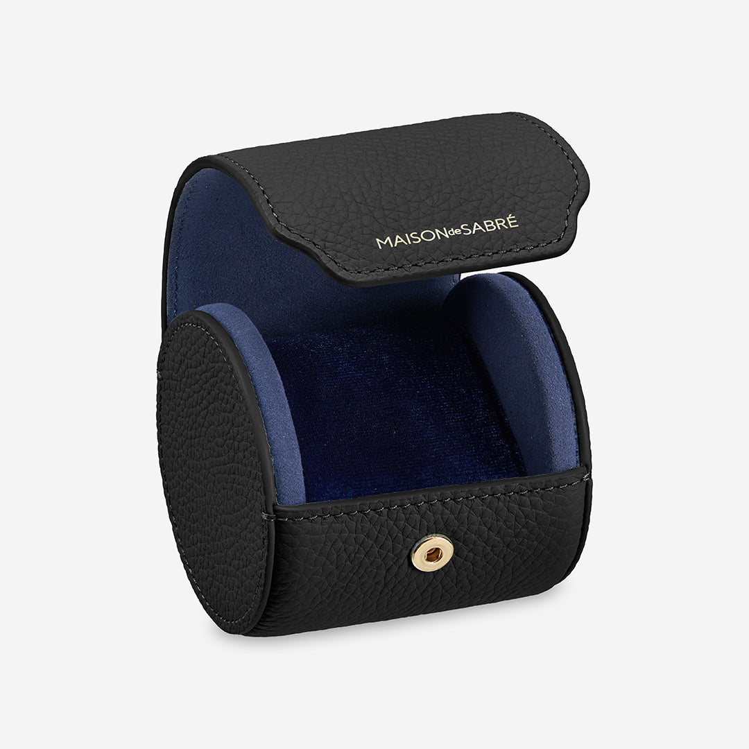 ウォッチケース Watch Roll ブラックキャビア | MAISON de SABRÉ