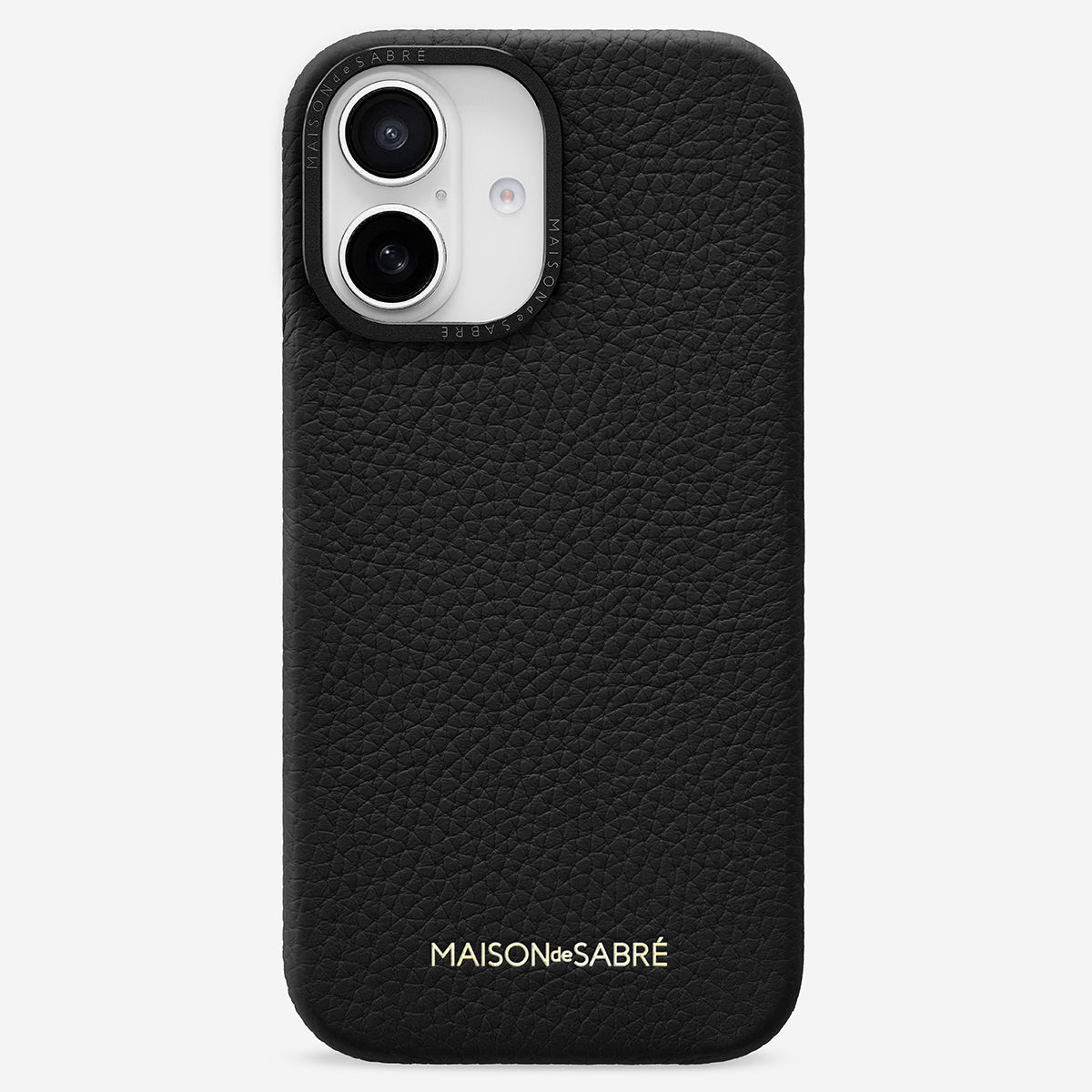 レザーケース iPhone 16 Case ブラックキャビア | MAISON de SABRÉ