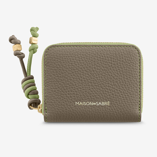 Zipped Wallet - Cashmere Matcha – MAISON de SABRÉ
