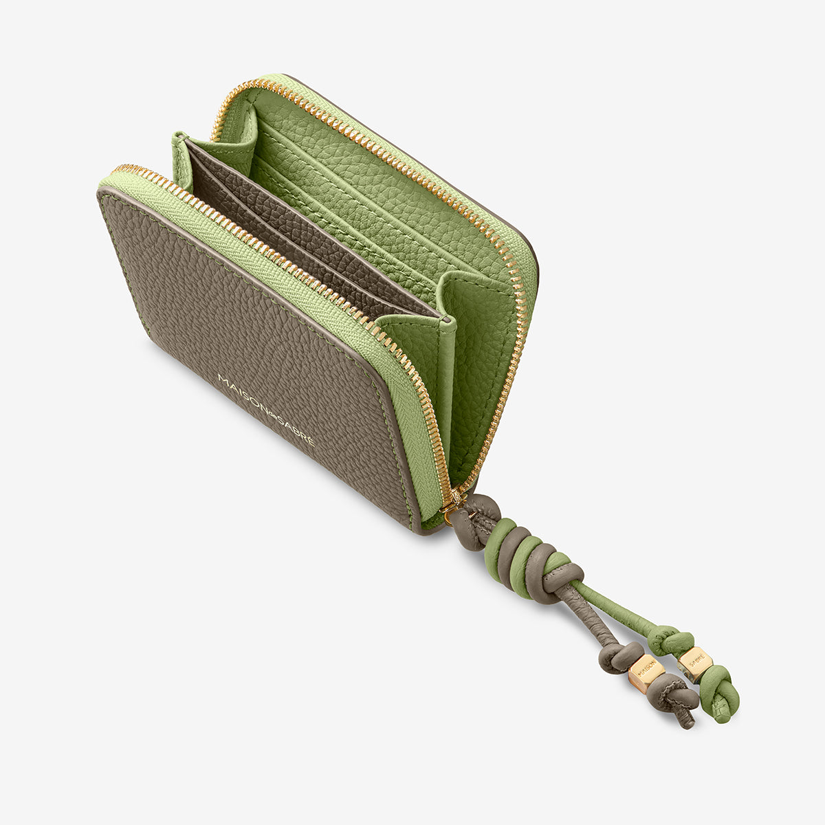 Zipped Wallet - Cashmere Matcha