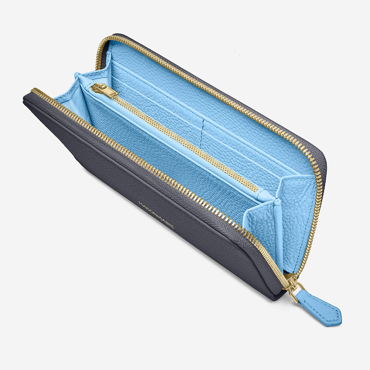 長財布 Long Zip Wallet グラファイトスカイ | MAISON de SABRÉ