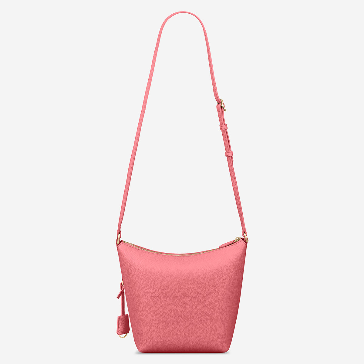 The Zipped Bucket Bag - Candy Pink
