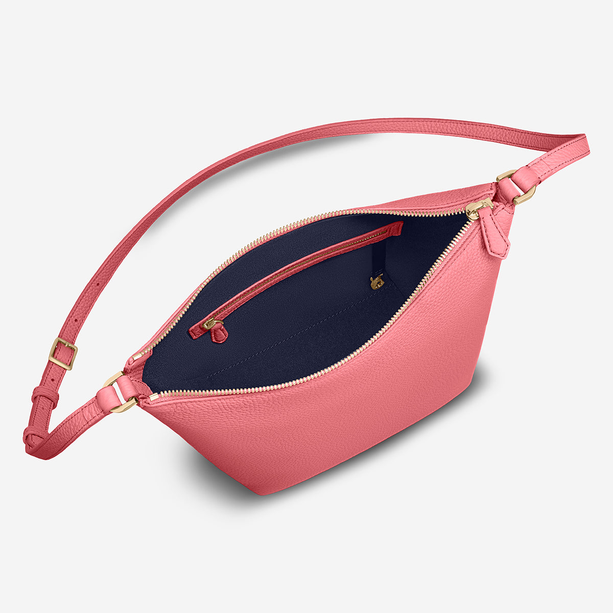 The Zipped Bucket Bag - Candy Pink