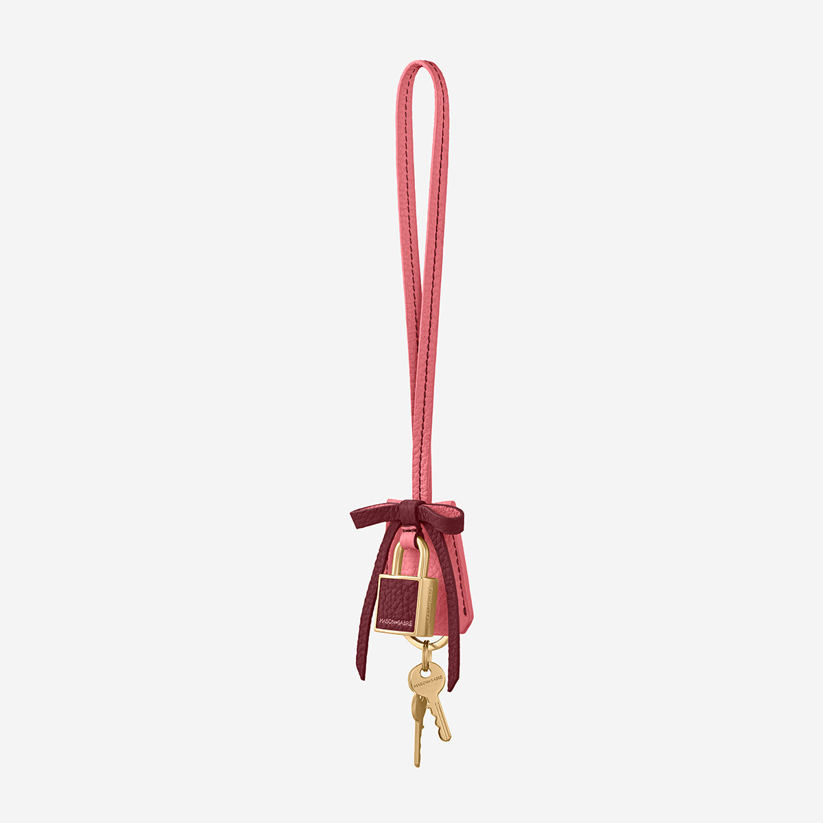 The Bow Padlock Charm - Candy Plum