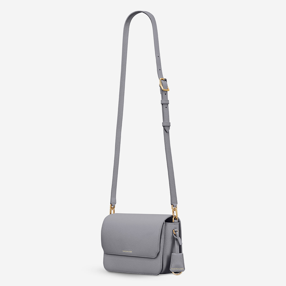 The Medium Flap Bag - Dove Grey