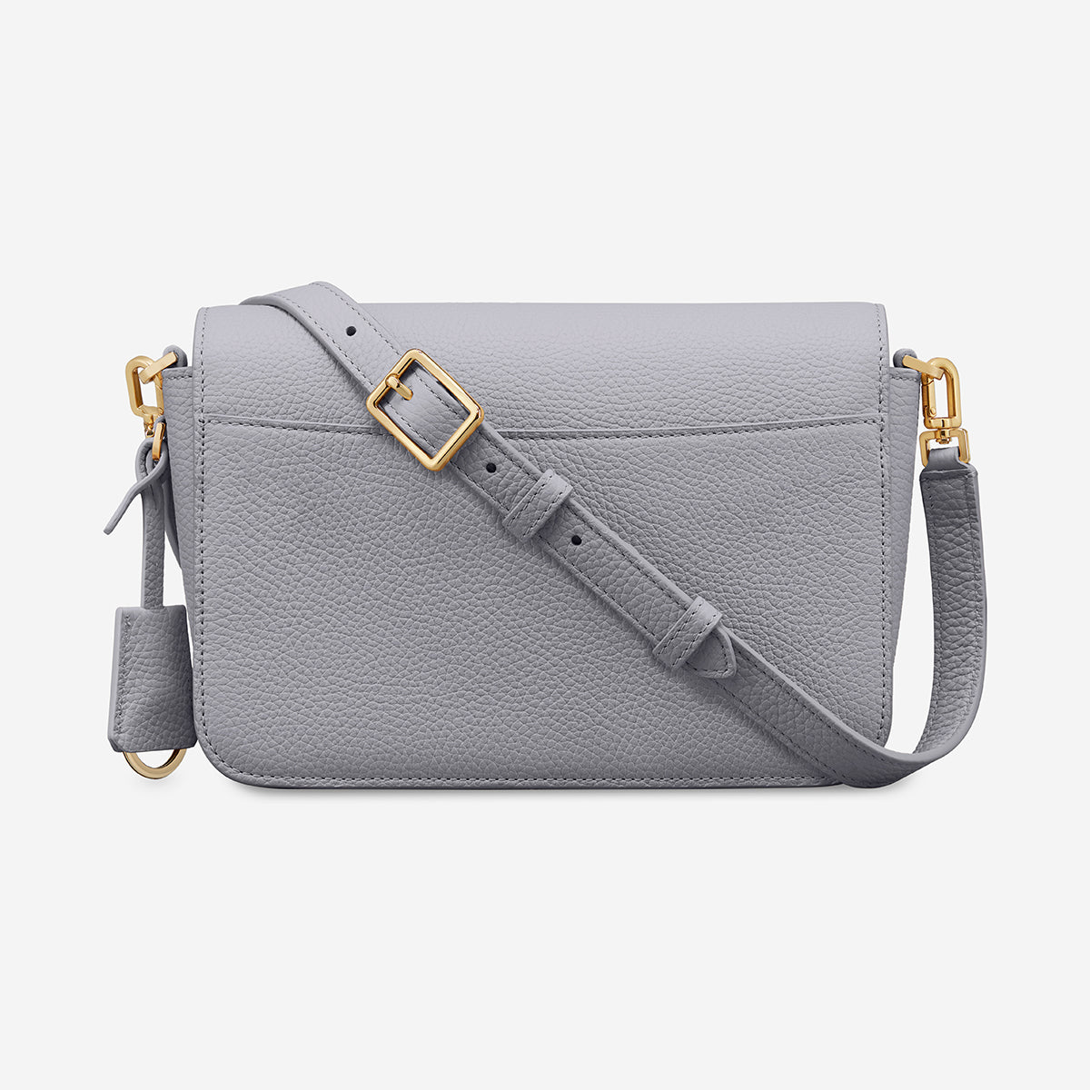 The Medium Flap Bag - Dove Grey