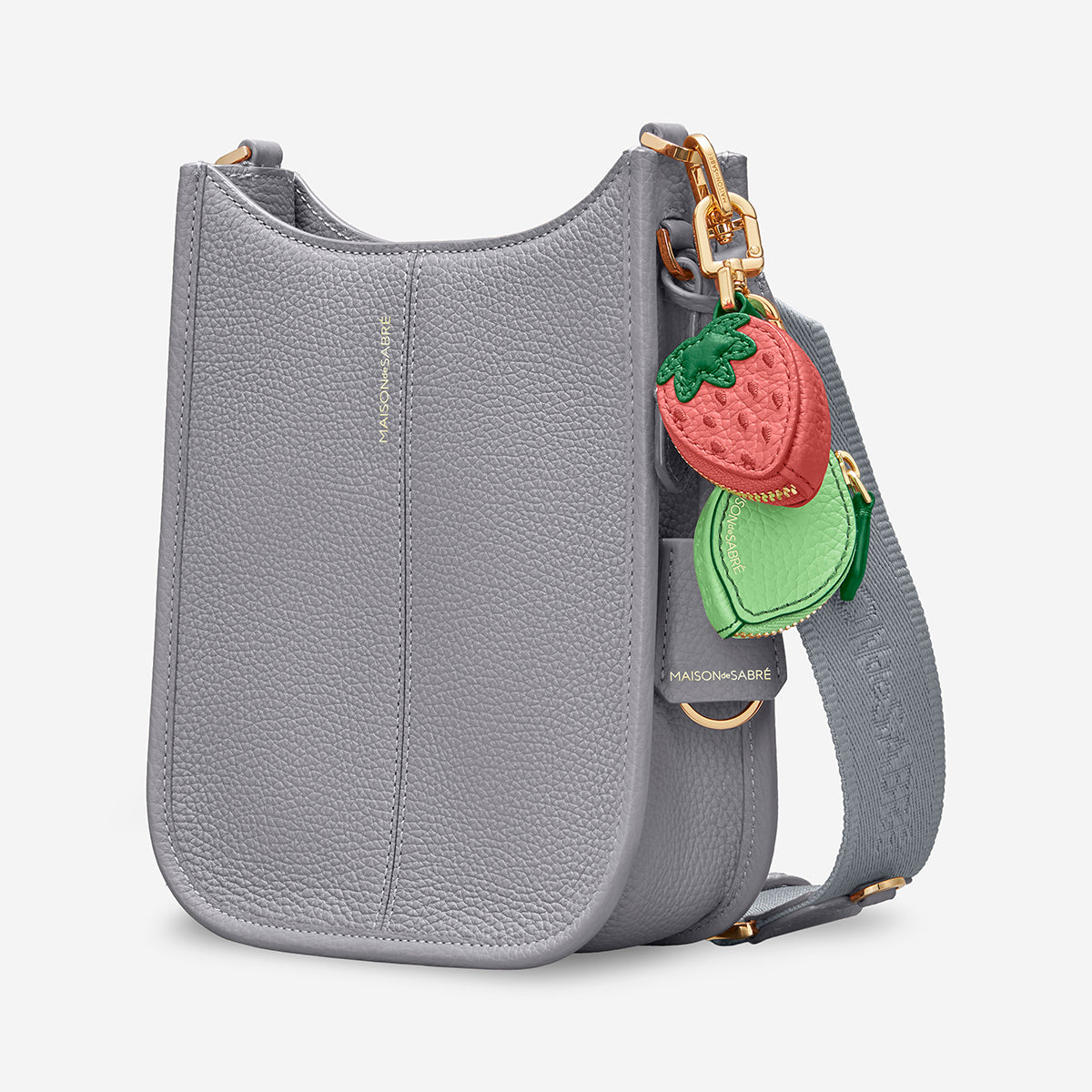 The Mini Moon Shoulder Bag - Dove Grey