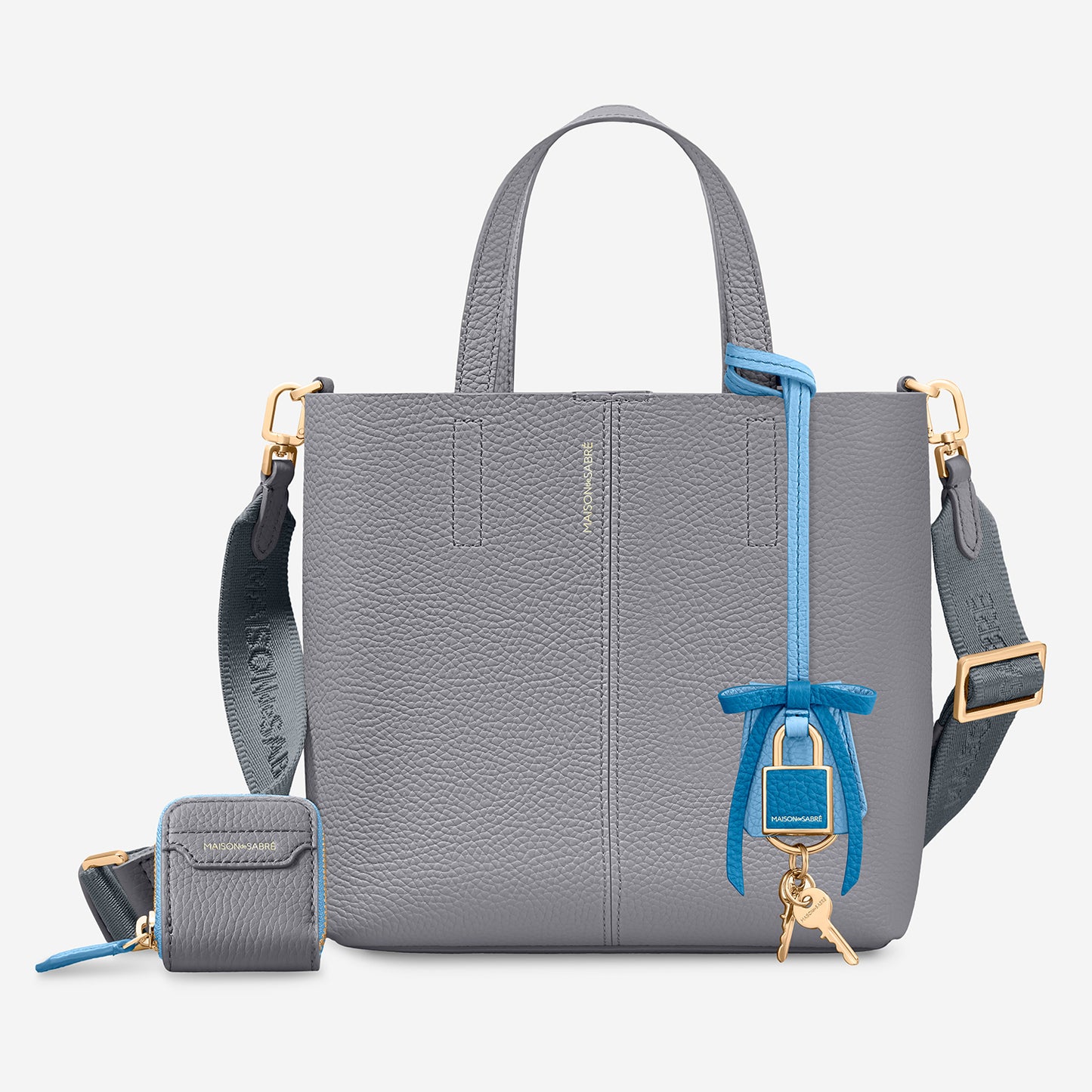 Small Soft Tote Trio - Dove Sky