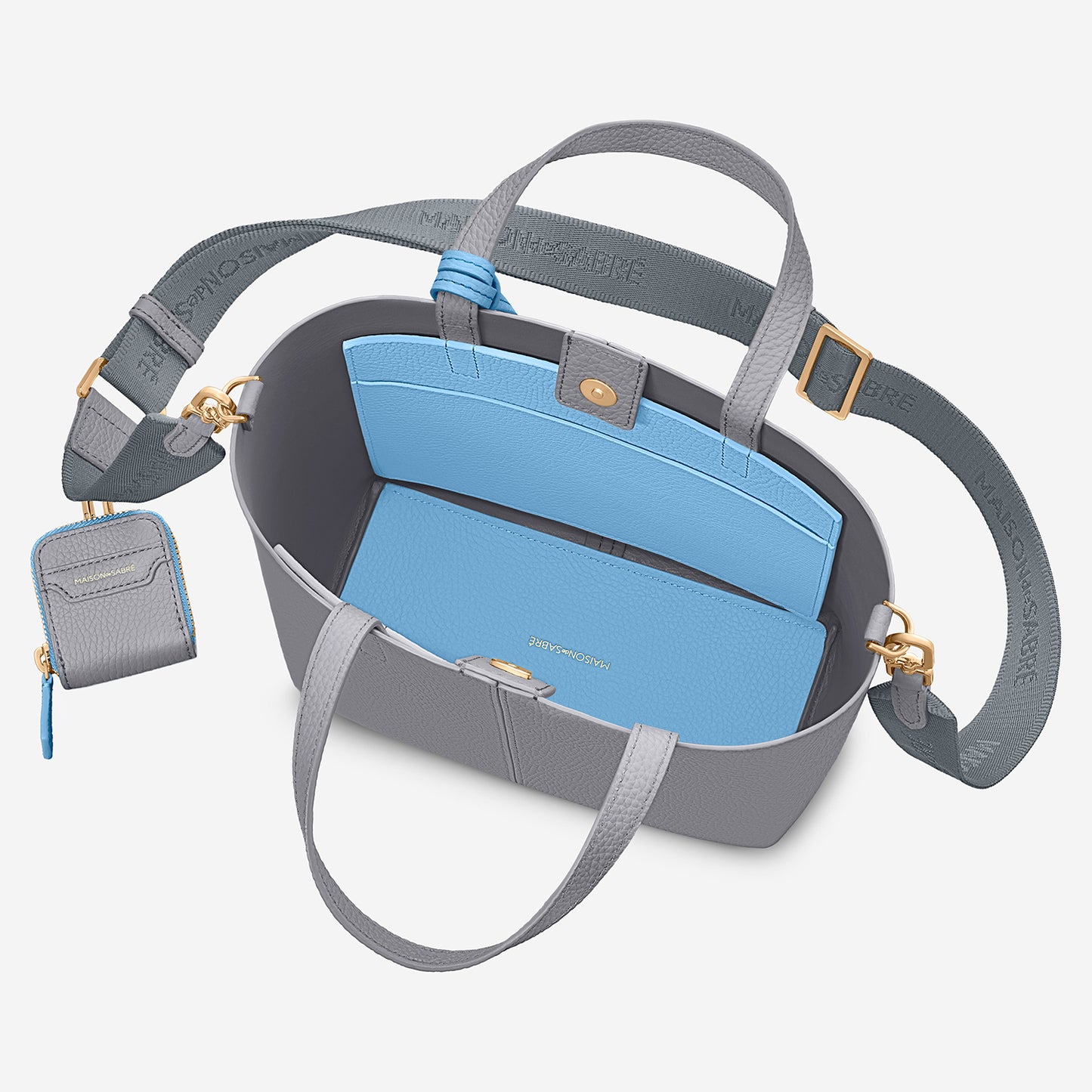 Small Soft Tote Trio - Dove Sky