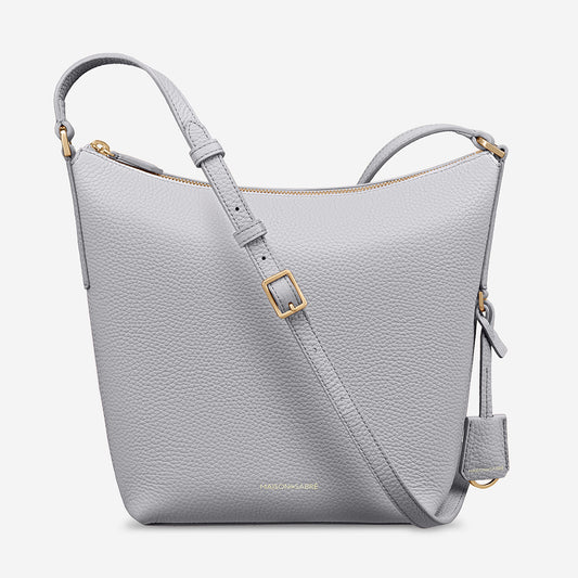 The Zipped Bucket Bag - Dove Grey