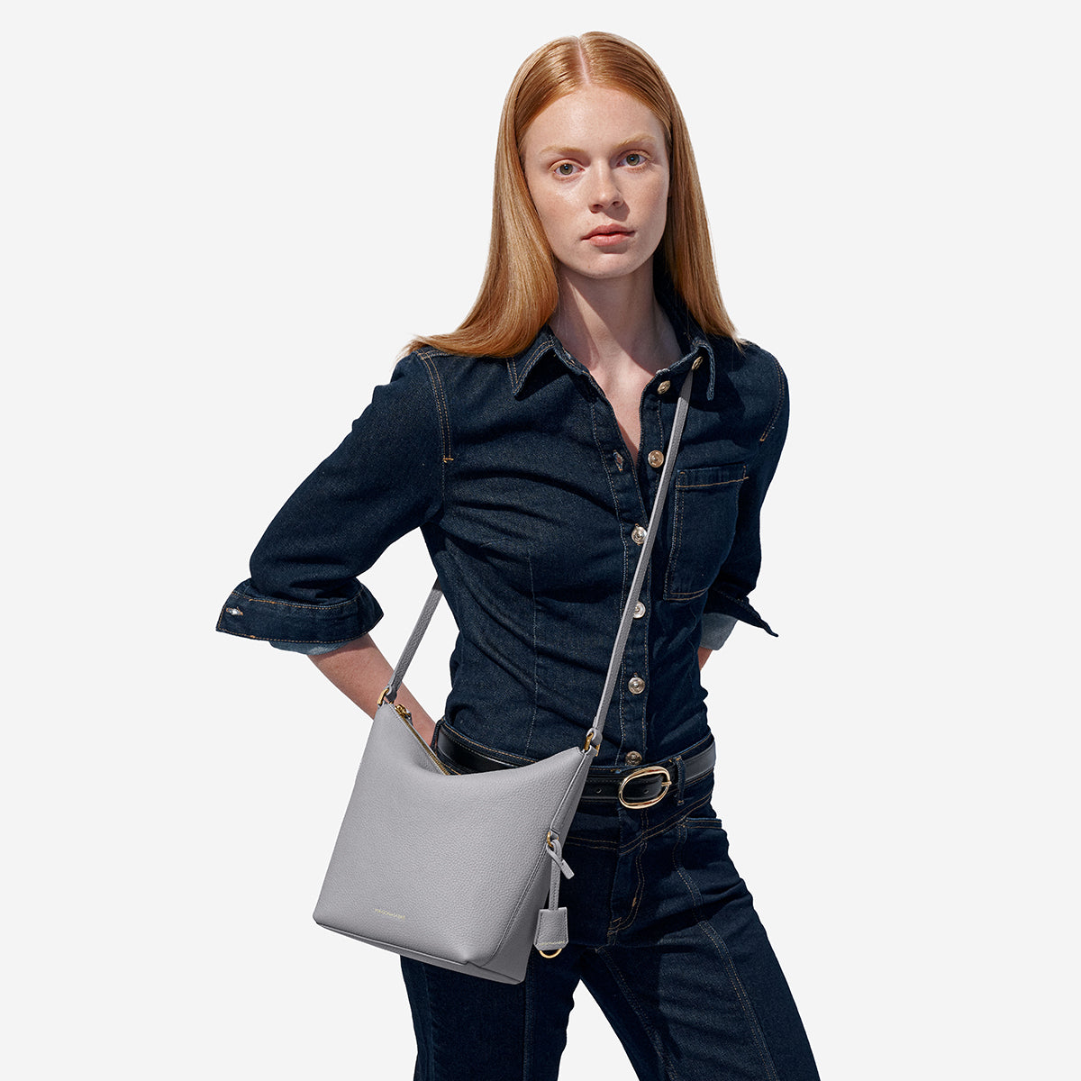 ジップバケットバッグ Zipped Bucket Bag ダヴグレー | MAISON de SABRÉ