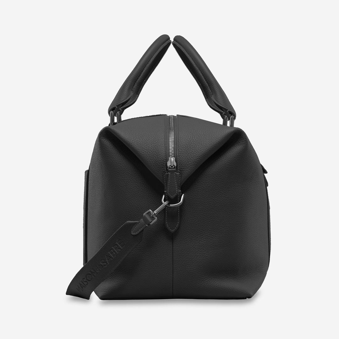 ボストンバッグ Duffle Bag ブラックキャビア | MAISON de SABRÉ