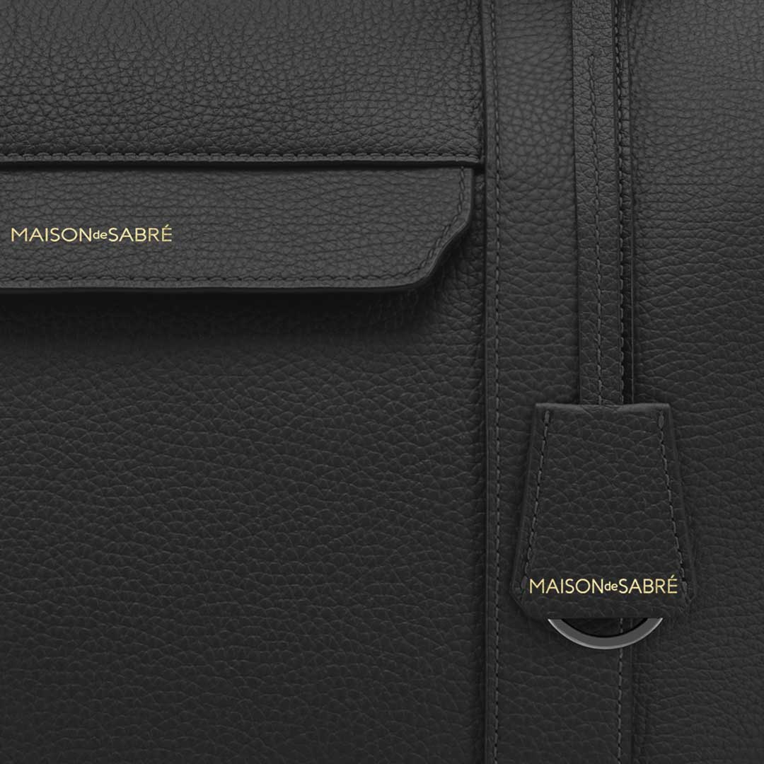 ボストンバッグ Duffle Bag ブラックキャビア | MAISON de SABRÉ