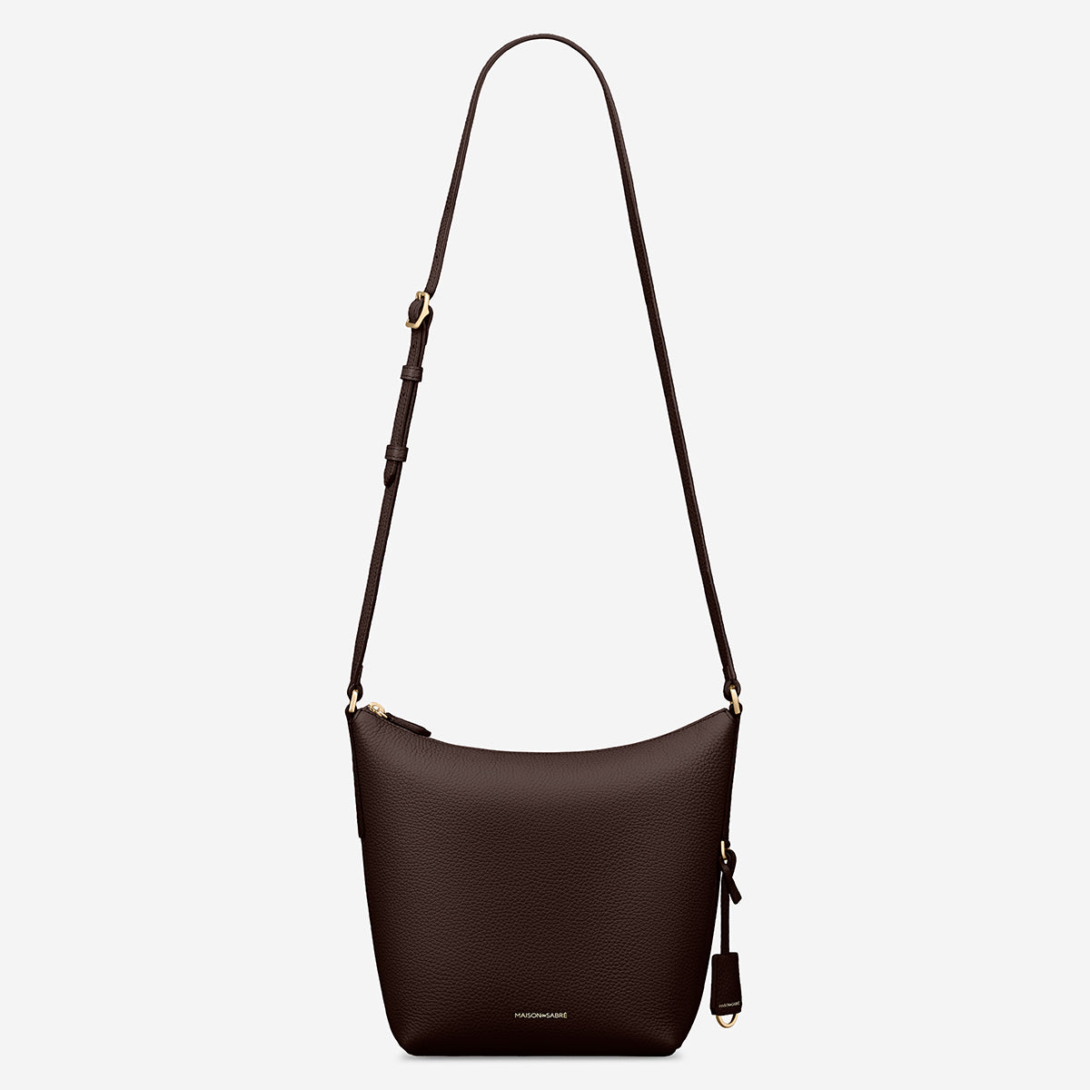 The Zipped Bucket Bag - Espresso Brown