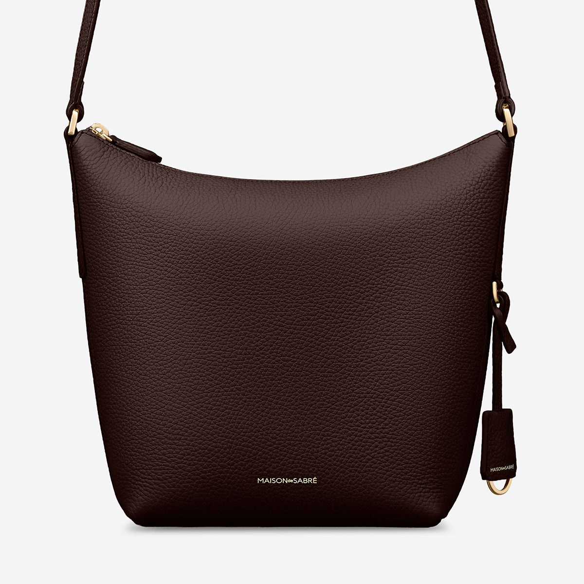 The Zipped Bucket Bag - Espresso Brown