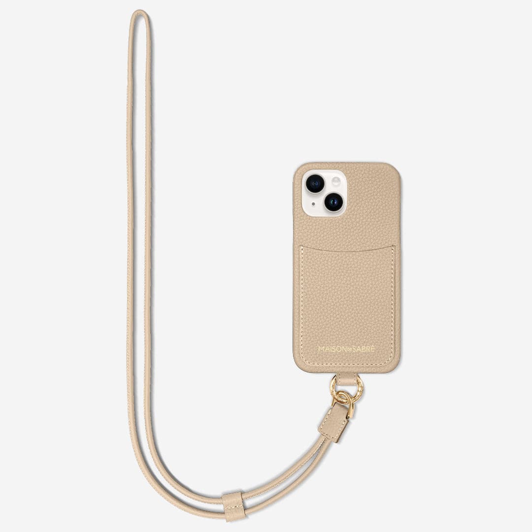 The Sling Phone Case iPhone 15 Plus - Saharan Nude – MAISON de SABRÉ