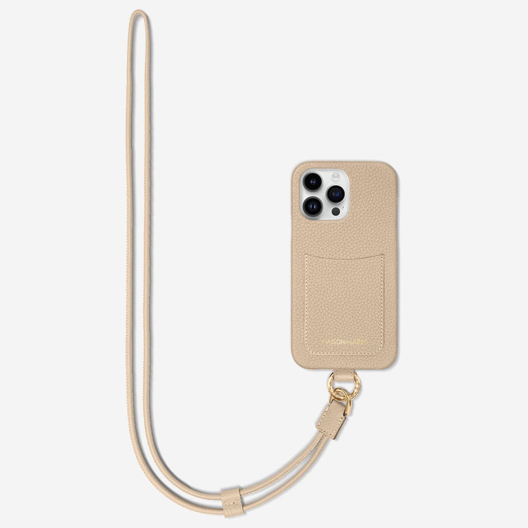 The Sling Phone Case iPhone 15 Pro Max Saharan Nude – MAISON de SABRÉ