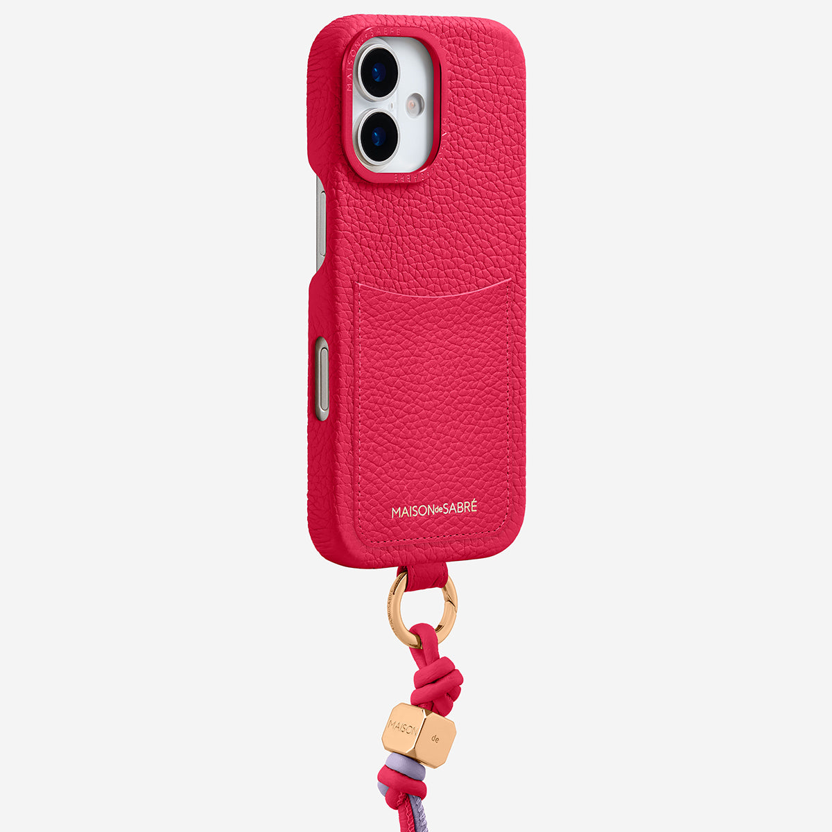 The Wristlet Phone Case iPhone 17 - Shibuya Fuchsia – MAISON de SABRÉ