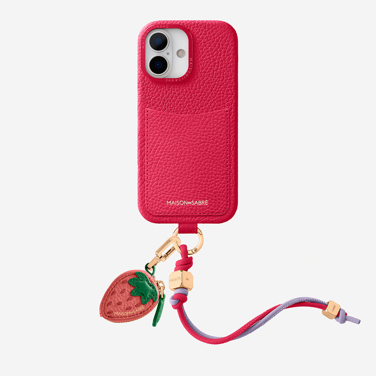 MAISON & SABRÉ リストレットスマホケース The Wristlet Phone Case iPhone 16 Pro - Graphite Grey