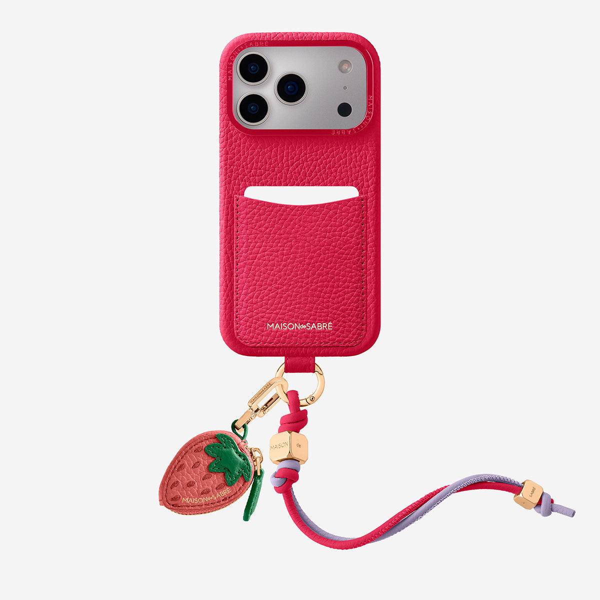 MAISON & SABRÉ リストレットスマホケース The Wristlet Phone Case iPhone 16 Pro - Emerald Green