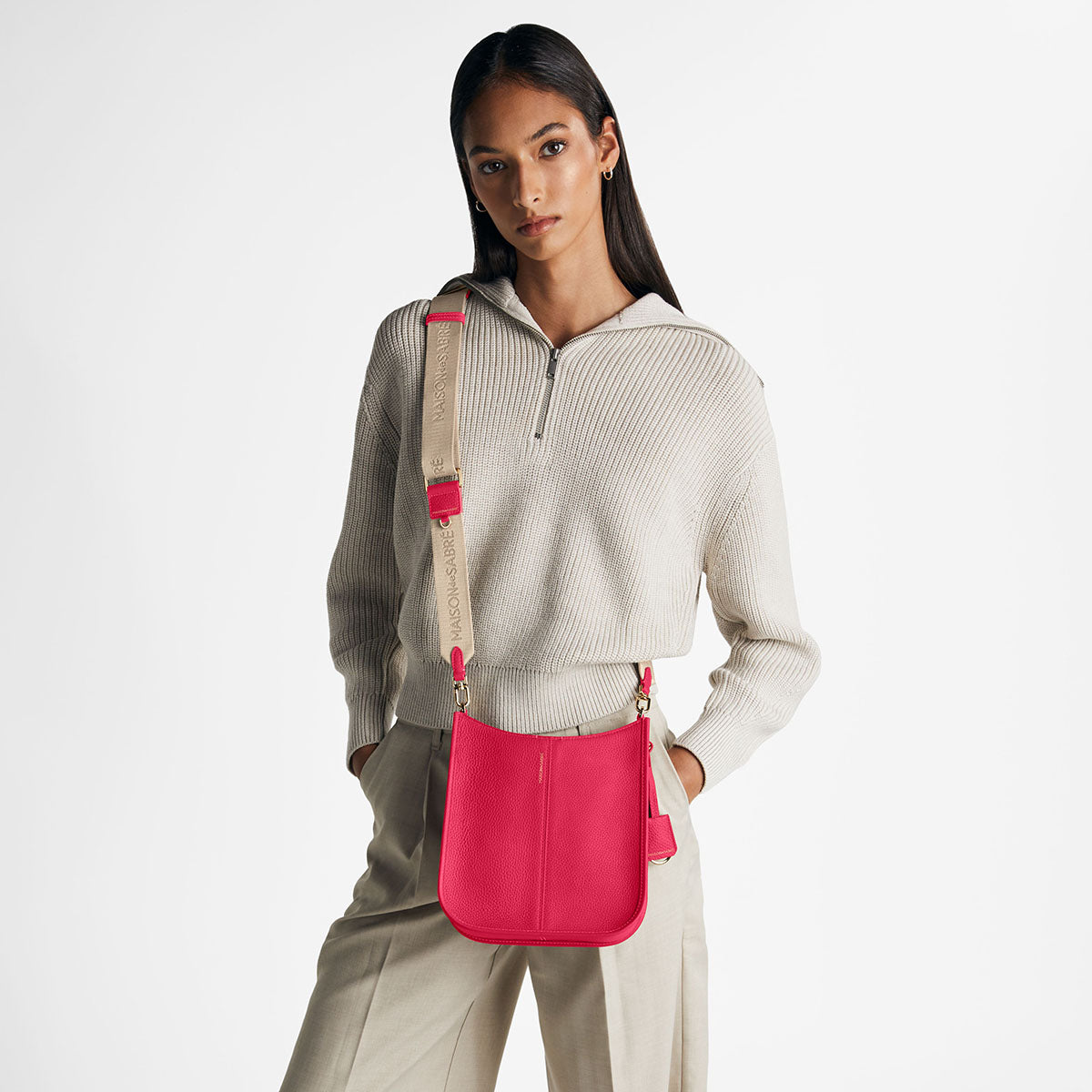 ムーンショルダーバッグ Saddle Bag シブヤフューシャ | MAISON de SABRÉ