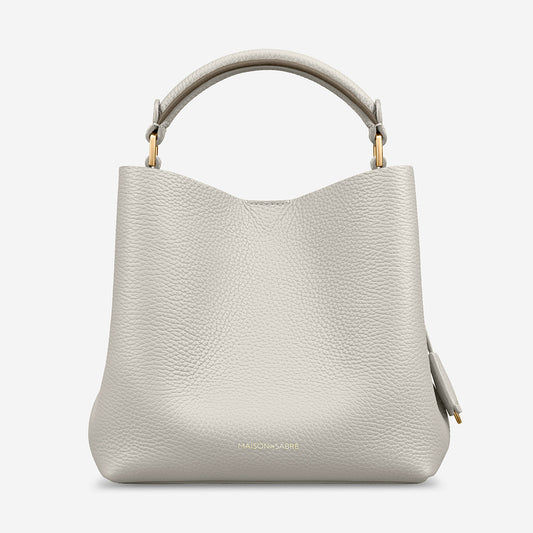 The Mini Bucket Bag - Foam Cashmere