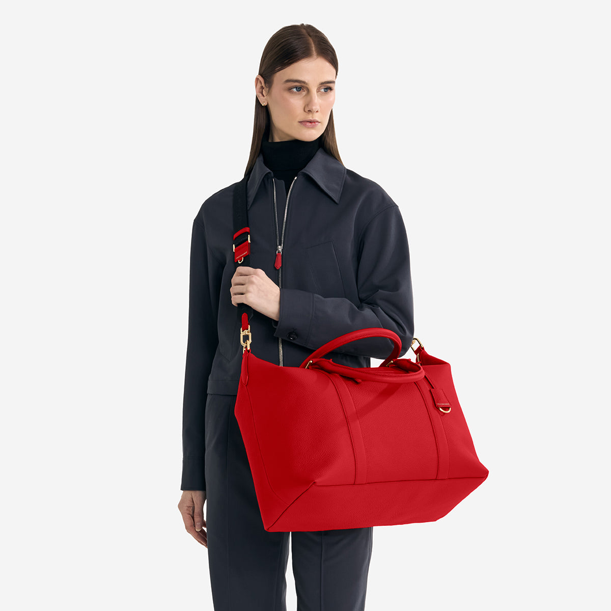 The Travel Tote - Pomegranate Red