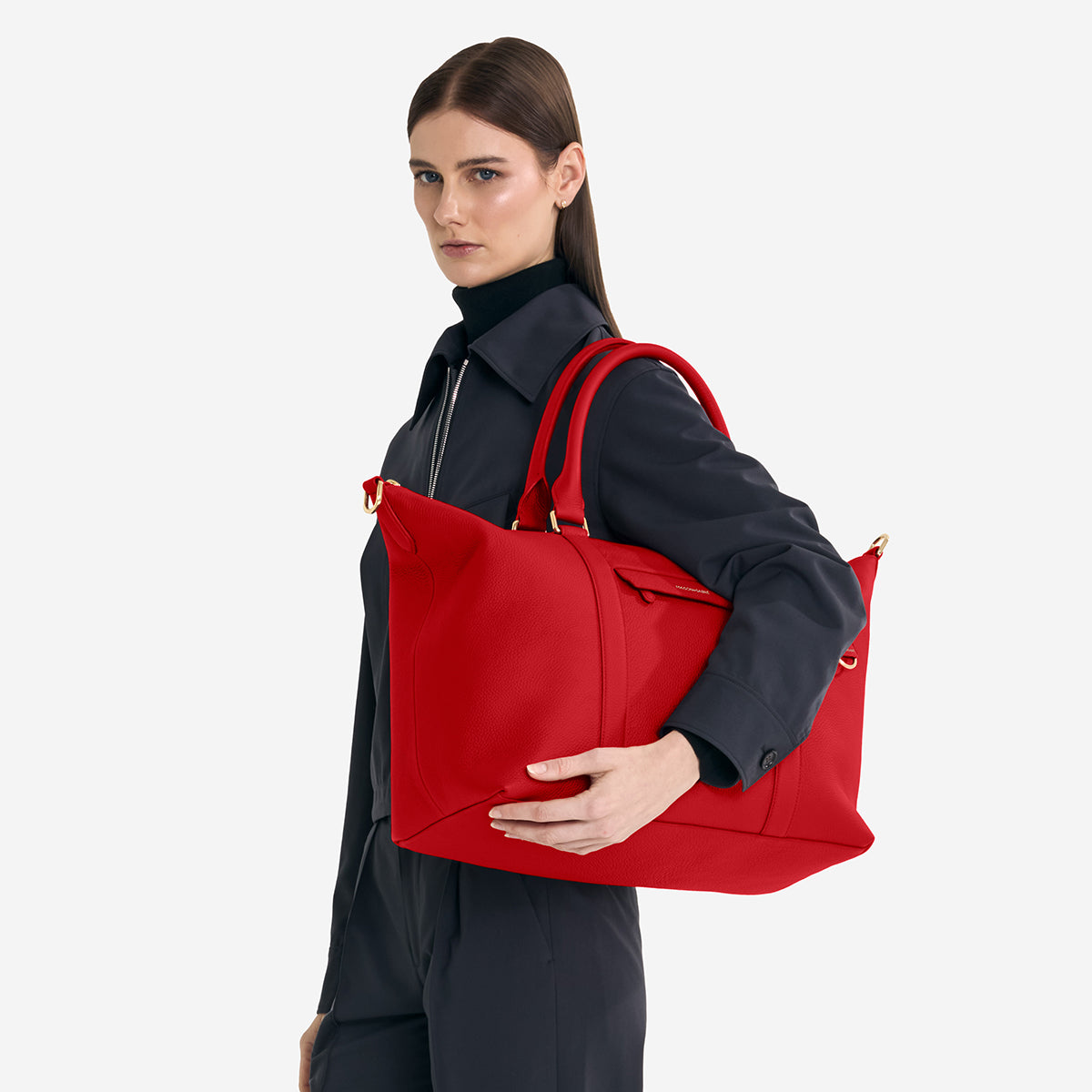 The Travel Tote - Pomegranate Red