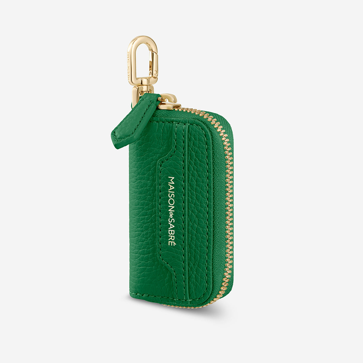 レザーキーケース Key Case Charm エメラルドグリーン | MAISON de SABRÉ