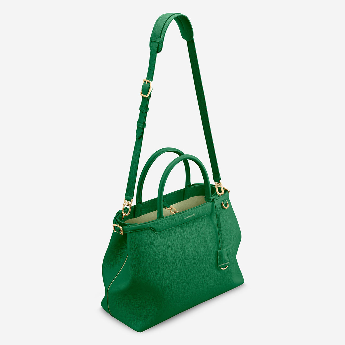 レザーハンドバッグ Large Palais エメラルドグリーン | MAISON de SABRÉ