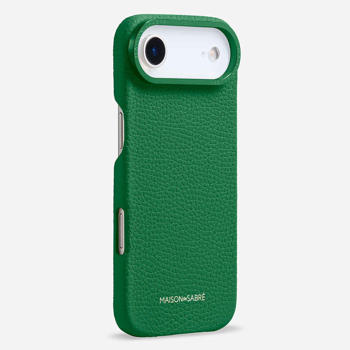 レザーケース iPhone 17 Air Case エメラルドグリーン | MAISON de SABRÉ