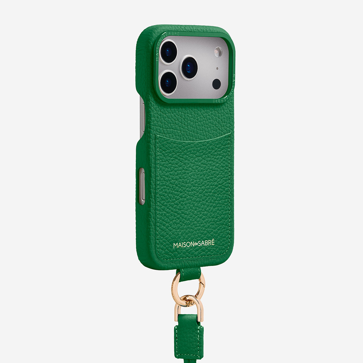 The Sling Phone Case iPhone 17 Pro - Emerald Green – MAISON de SABRÉ