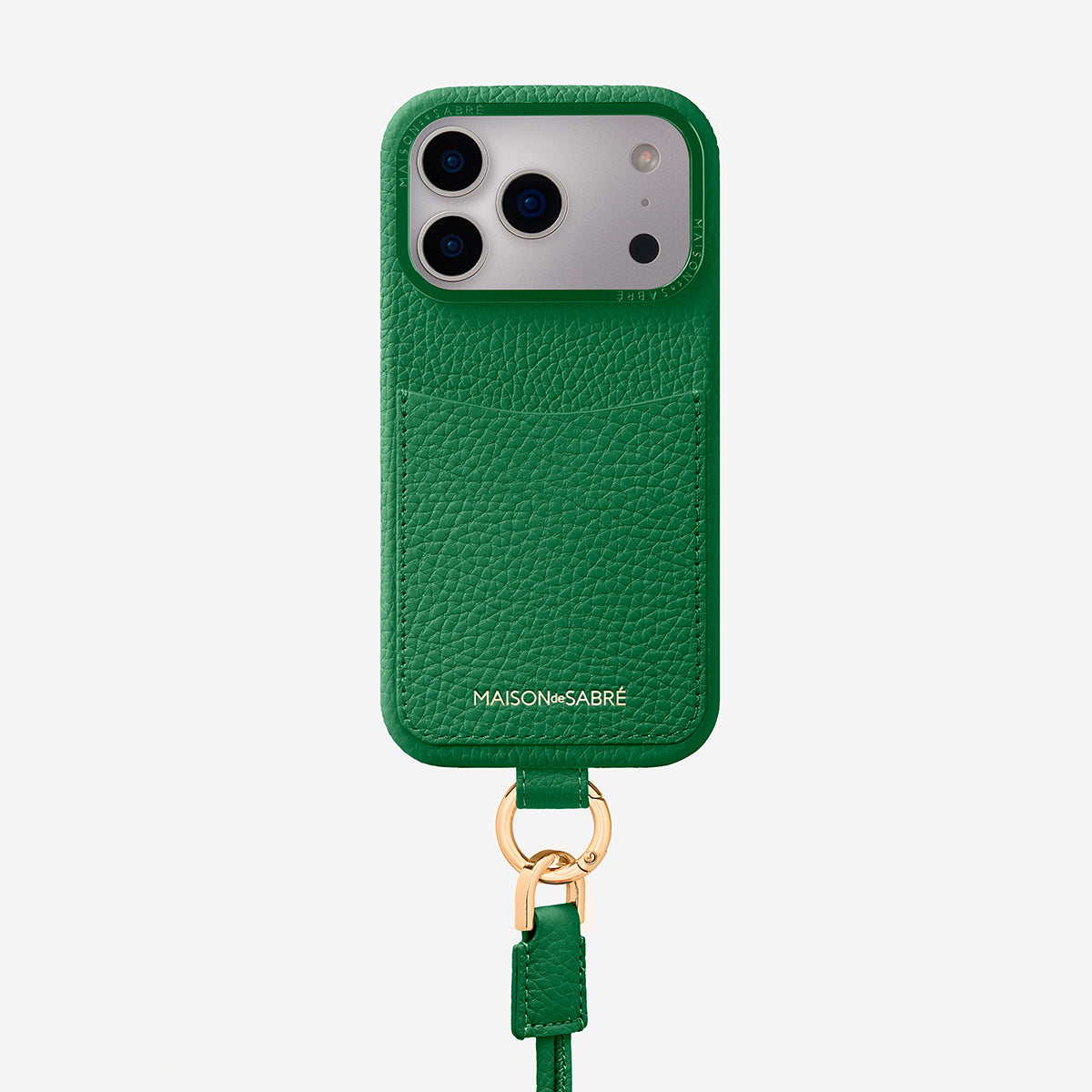 iPhone17proケース　CUSTYPGグリーン The Sling Phone Case iPhone 17 Pro - Emerald Green – MAISON de SABRÉ
