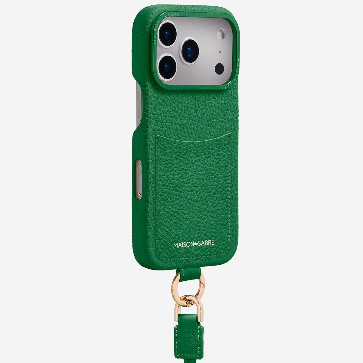 【未使用】BURGA iPhone17ケース マーブルグリーン 巾着袋付き ストラップ付きスマホケース Sling Phone Case iPhone 17 Pro Max
