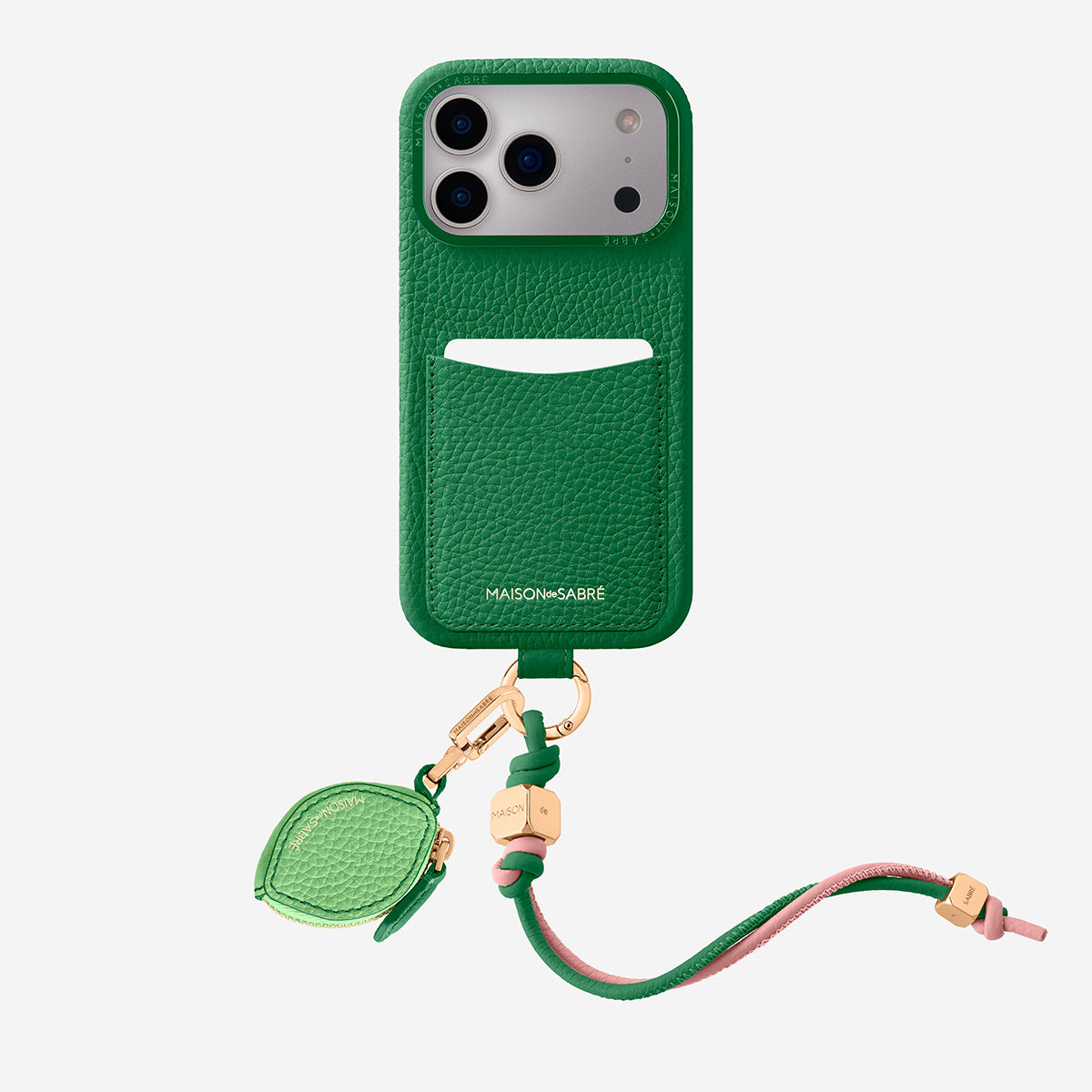 The Wristlet Phone Case iPhone 17 Pro Max - Emerald Green – MAISON