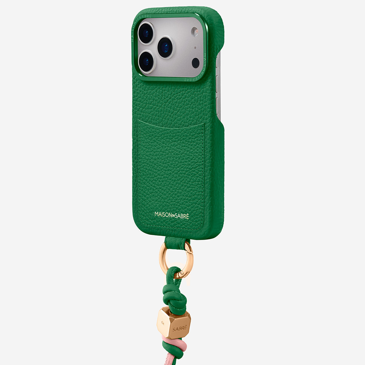 MAISON & SABRÉ リストレットスマホケース The Wristlet Phone Case iPhone 16 Pro - Graphite Grey