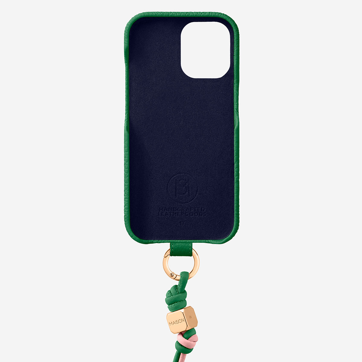 The Wristlet Phone Case iPhone 17 - Emerald Green – MAISON de SABRÉ