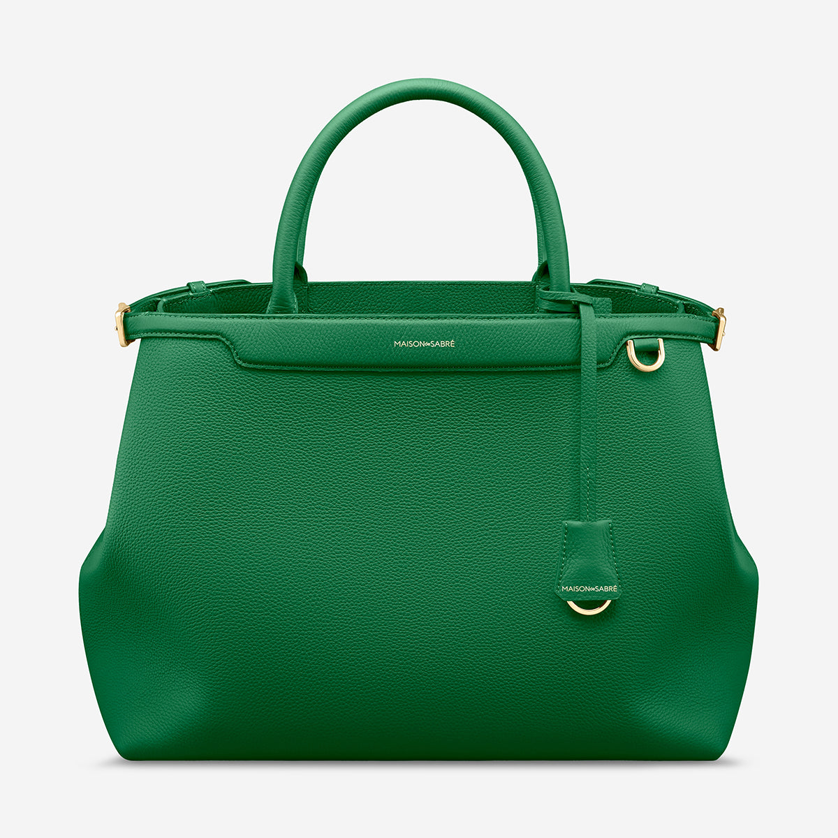 レザーハンドバッグ Large Palais エメラルドグリーン | MAISON de SABRÉ