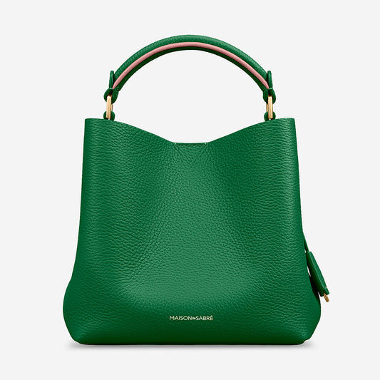 The Mini Bucket Bag - Emerald Lily