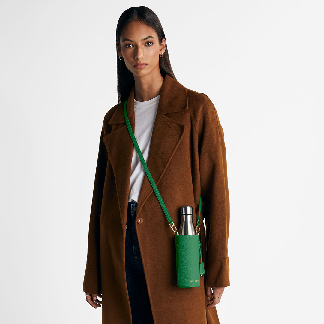 The Crossbody Water Bottle - Emerald Green