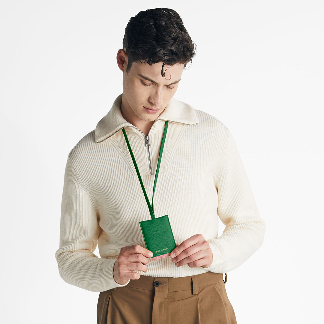 IDカードホルダー ID Lanyard エメラルドリリー | MAISON de SABRÉ