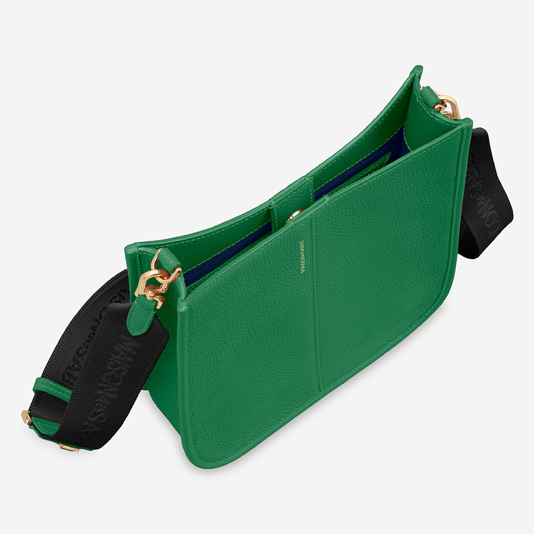 ムーンショルダーバッグ Saddle Bag エメラルドグリーン | MAISON de SABRÉ