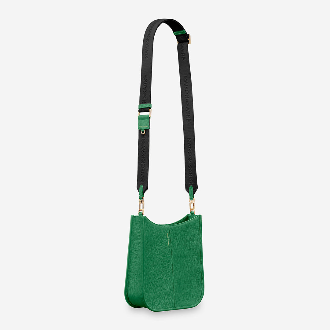 ムーンショルダーバッグ Saddle Bag エメラルドグリーン | MAISON de SABRÉ