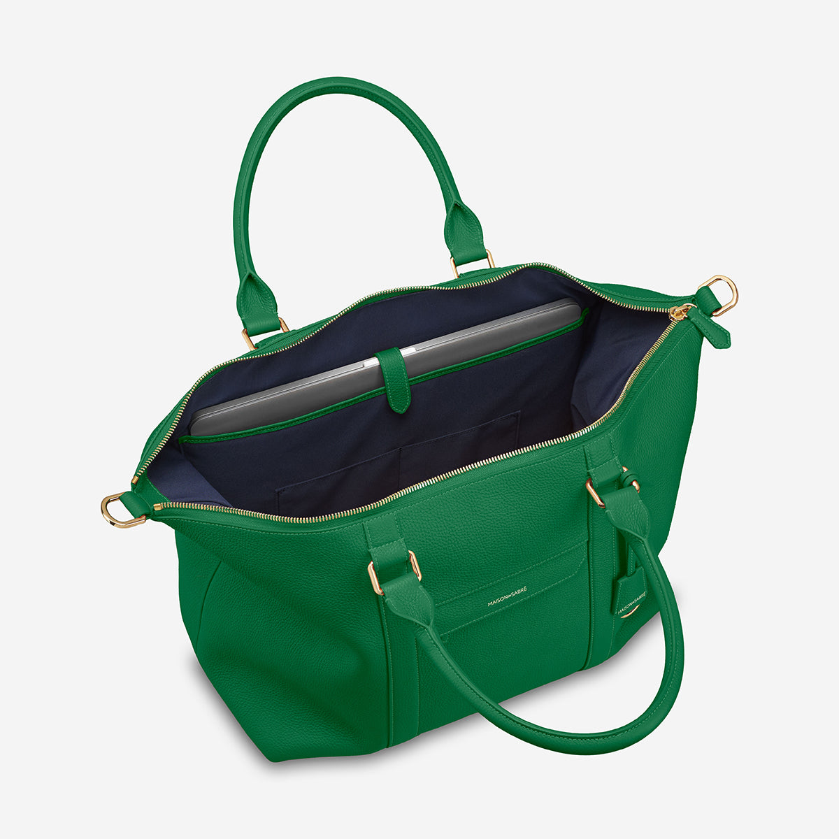 ボストンバッグ Weekender エメラルドグリーン | MAISON de SABRÉ